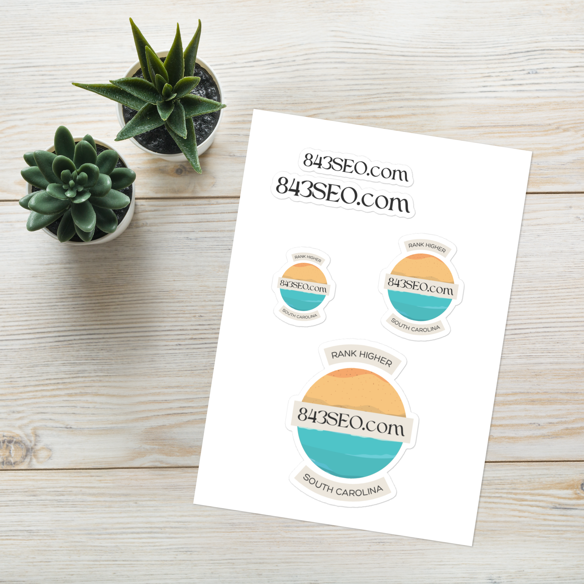 843SEO LOGO Sticker sheet - My Store